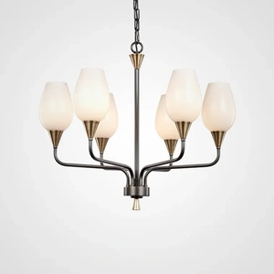 Изображение Подвесная Люстра Viola Milk 6 By Imperiumloft