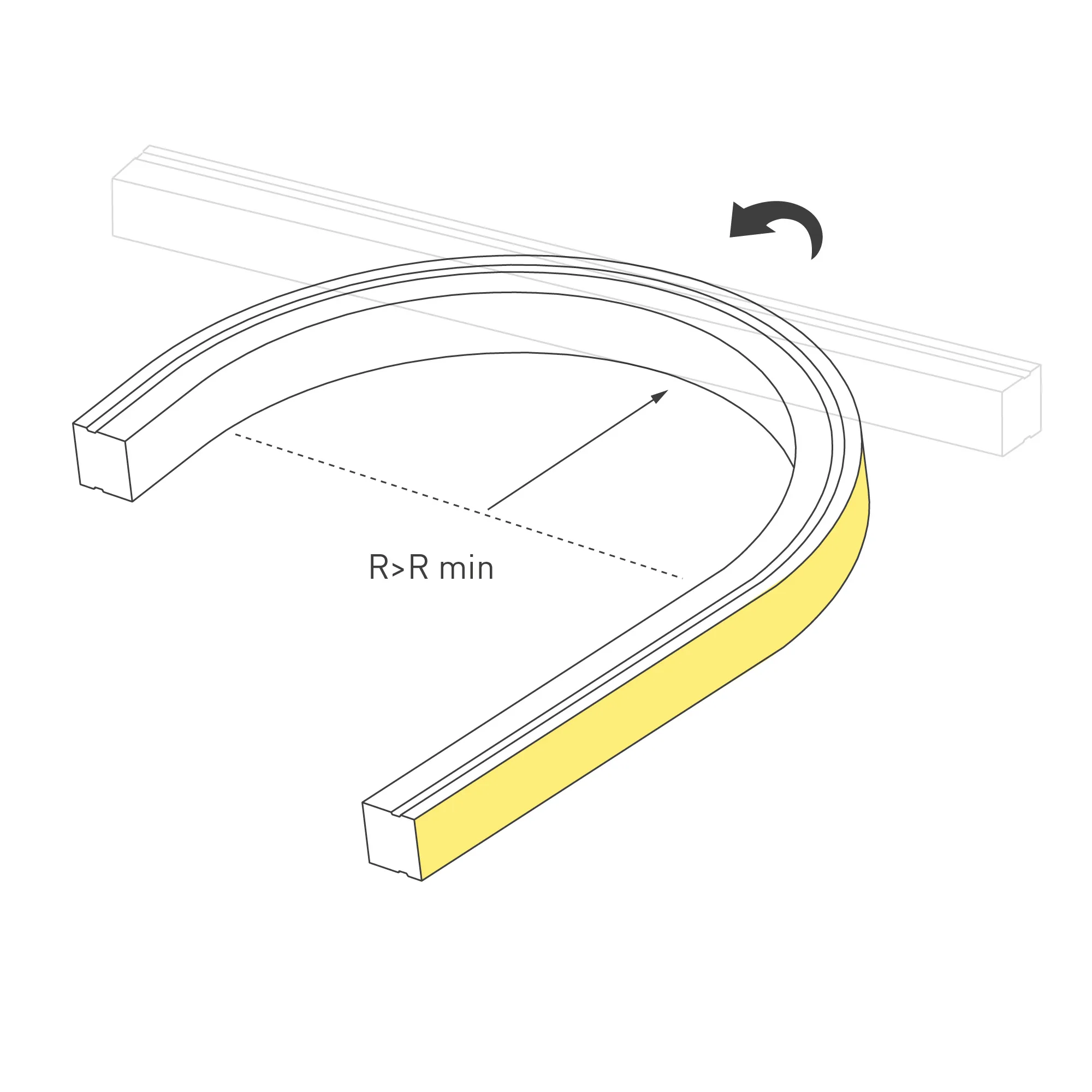 Лента герметичная MOONLIGHT-TOP-X280-20x20mm 24V Day4000 (10 W/m, IP67, 0,5m, wire x1) (Arlight, Образец) - Изображение