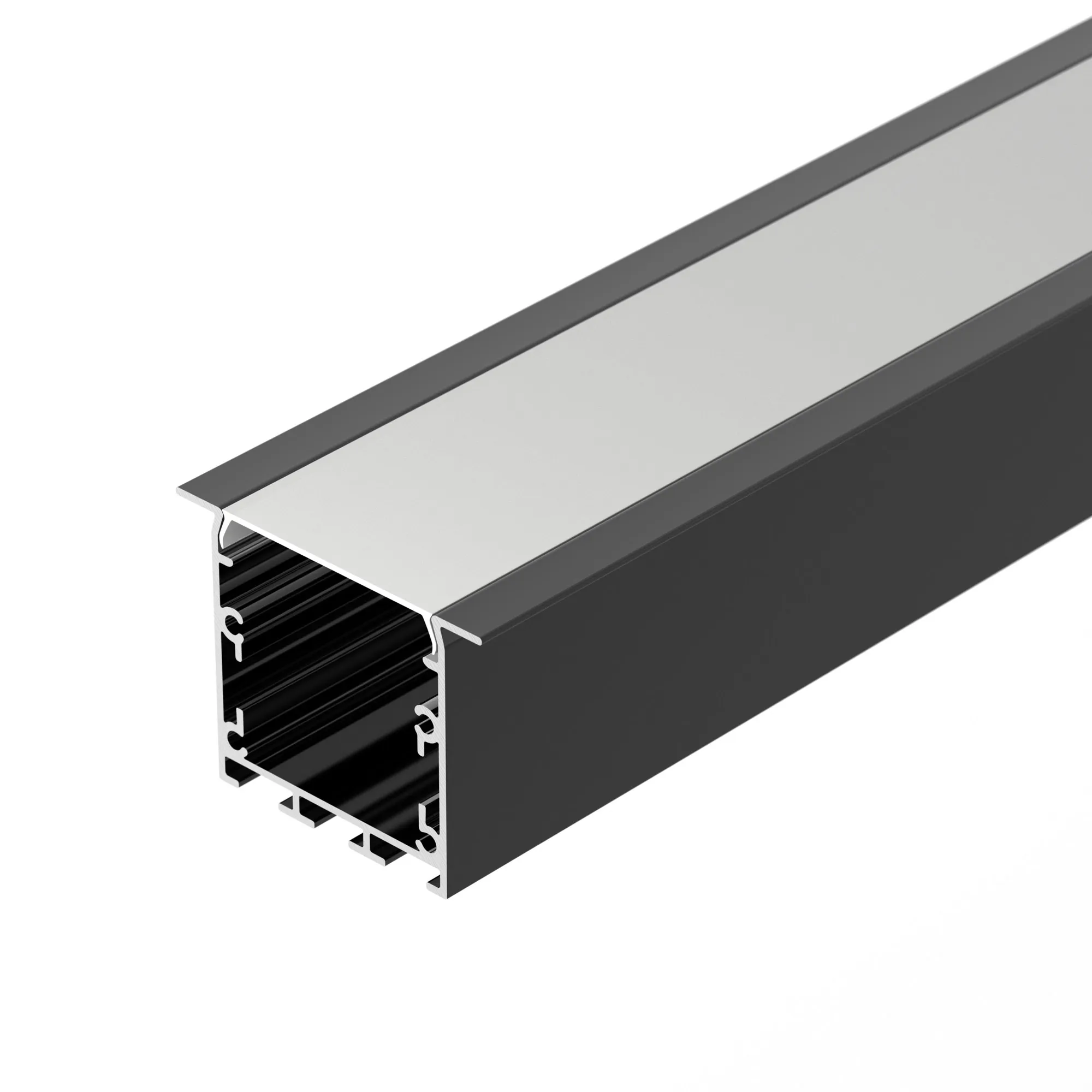 Профиль LINIA49-F-S-3000 BLACK (Arlight, Алюминий) - Изображение