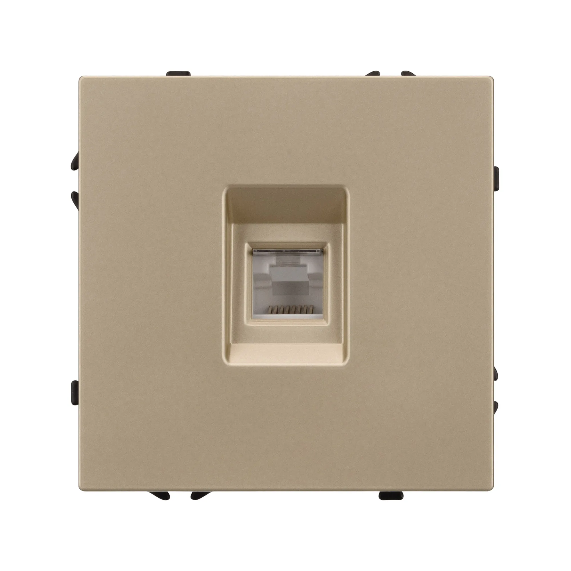 Механизм компьютерной розетки SCT-NOBE-MPC1-SFPL-GD (RJ-45, CAT6) (Arlight, -) - Изображение