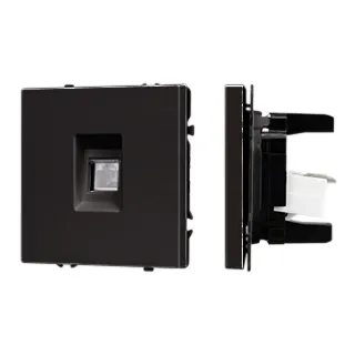 Механизм компьютерной розетки SCT-NOBE-MPC1-SFPL-BK (RJ-45, CAT6) (Arlight, -) - Изображение