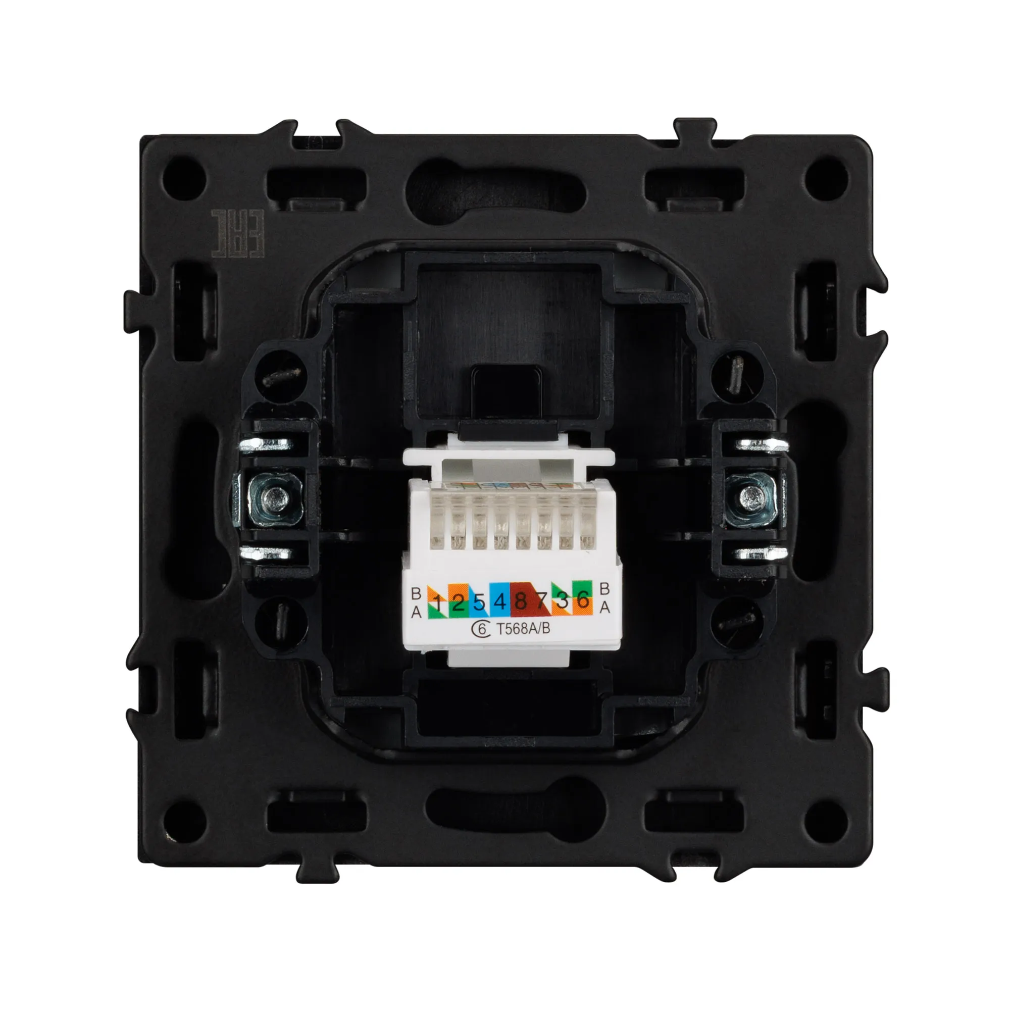 Механизм компьютерной розетки SCT-NOBE-MPC1-SFPL-GR (RJ-45, CAT6) (Arlight, -) - Изображение