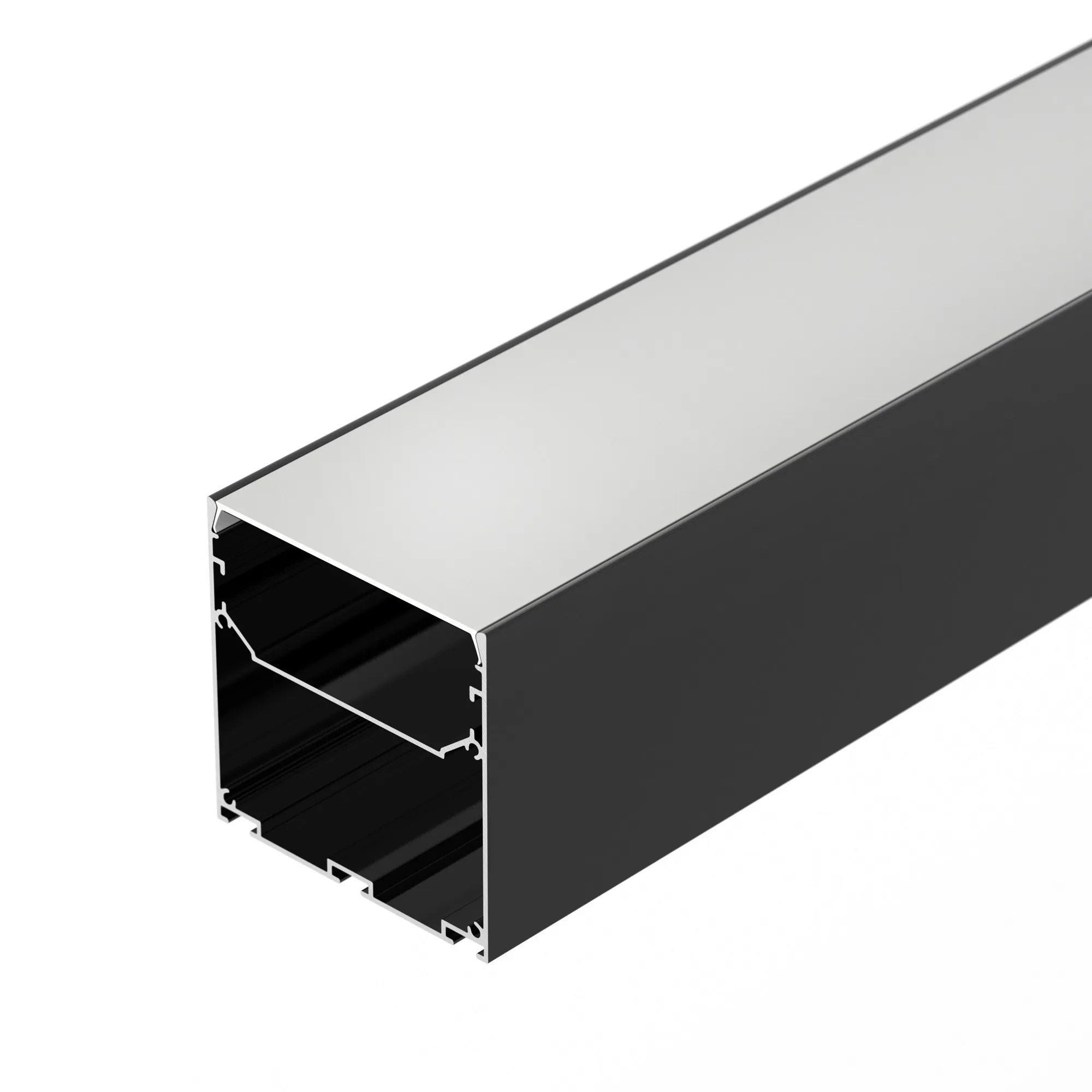 Профиль LINE-S-7575-2000 BLACK (Arlight, Алюминий) - Изображение