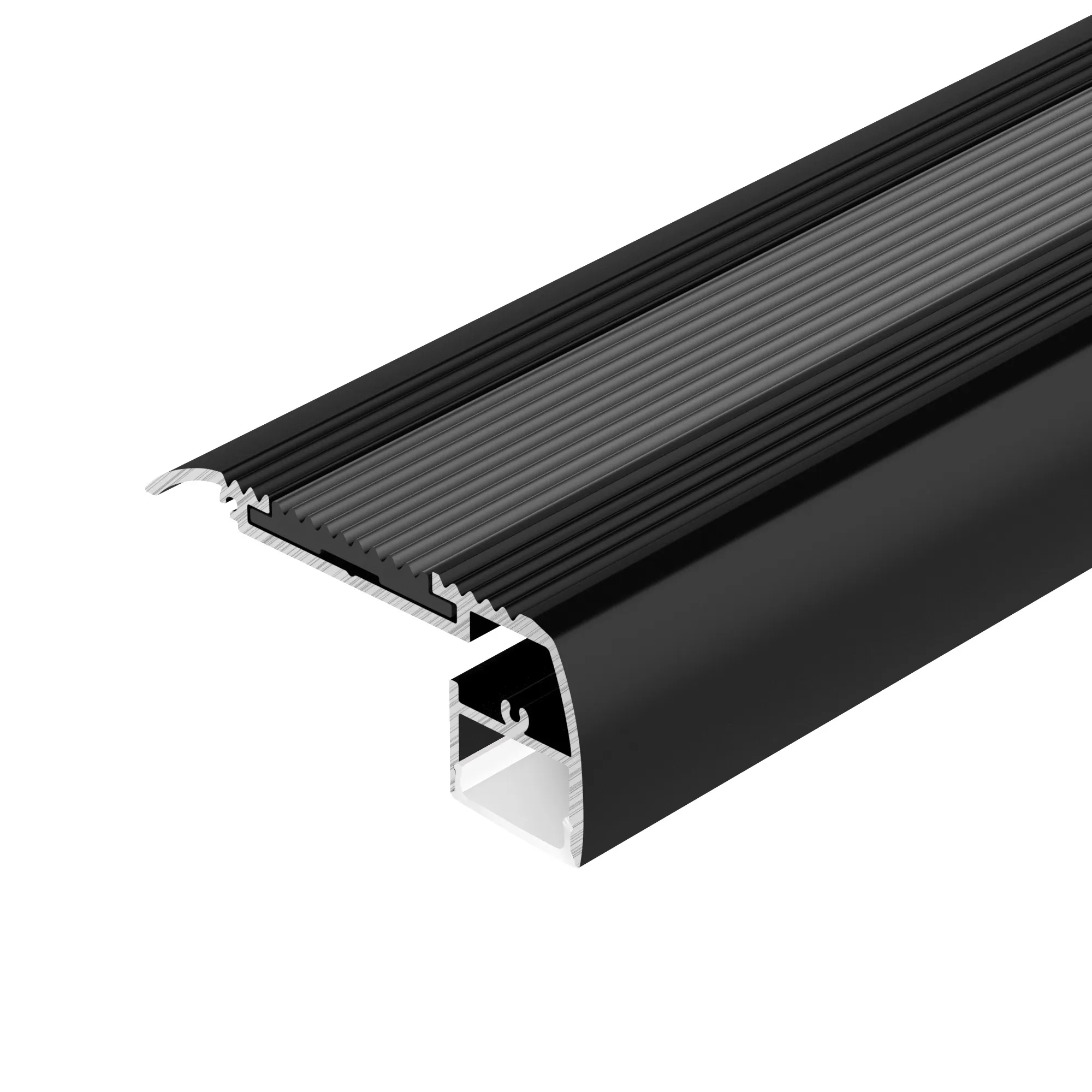 Профиль STAIR-W65-2000 ANOD BLACK (Arlight, Алюминий) - Изображение