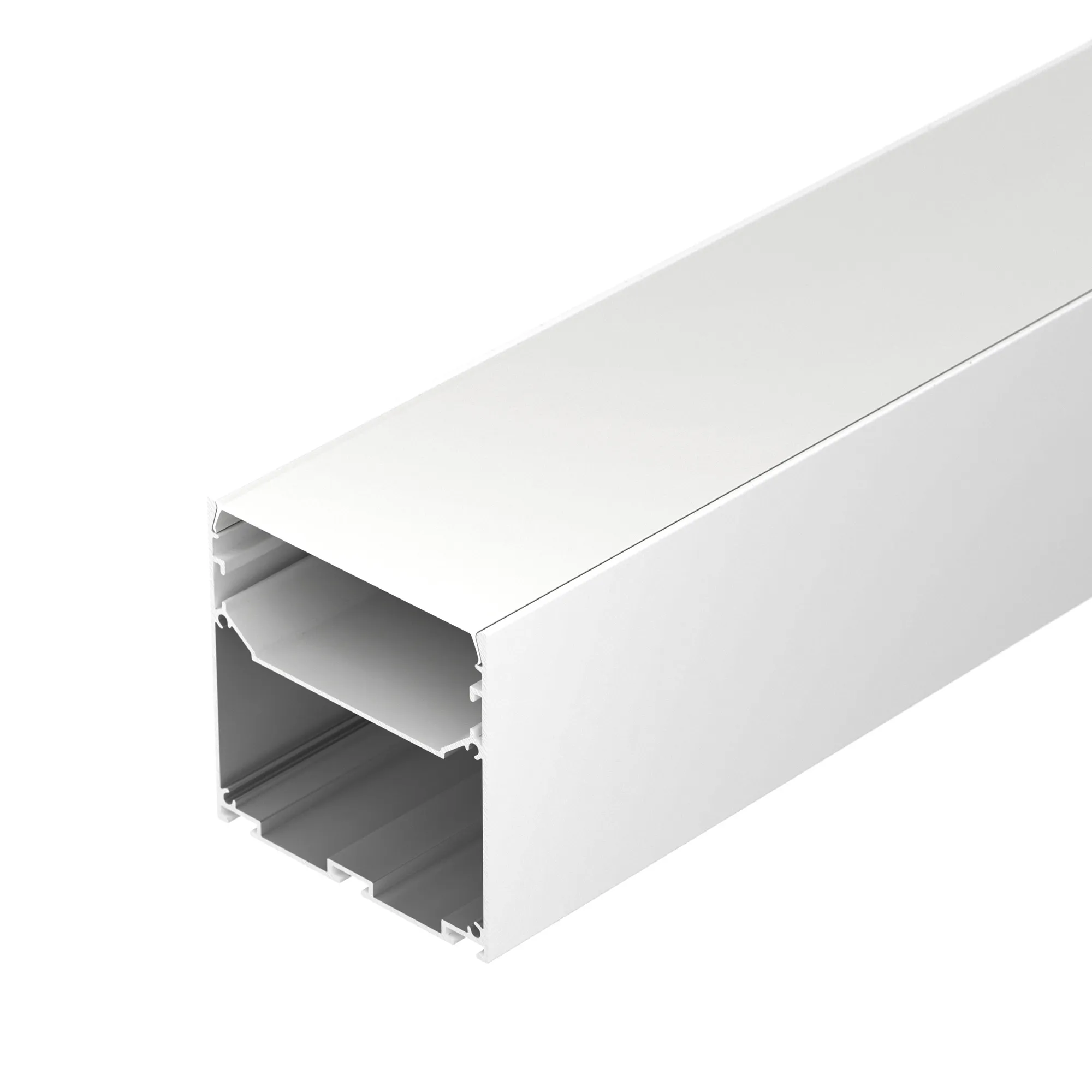 Профиль LINE-S-7575-2500 WHITE (Arlight, Алюминий) - Изображение